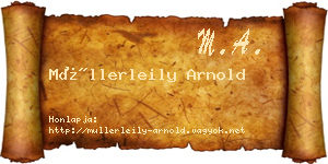 Müllerleily Arnold névjegykártya